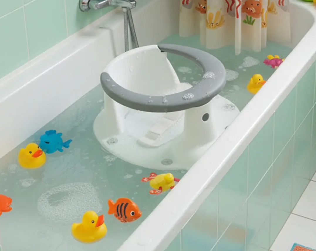 Asiento Para Baño De Bebe Gris-5