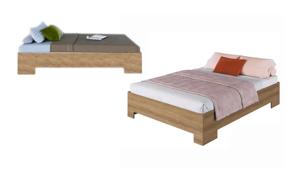 CAMA 2 PLAZA XANGAI 190X150  MIEL-2