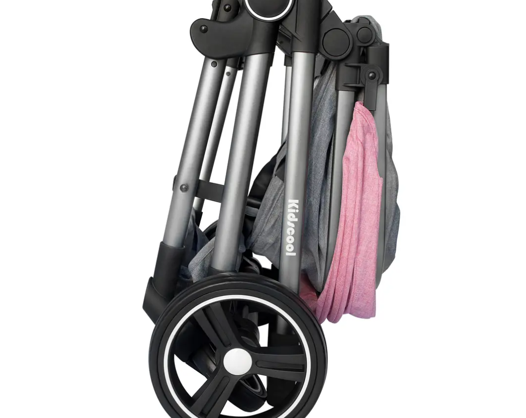 Coche Cuna City Travel Rosa -3