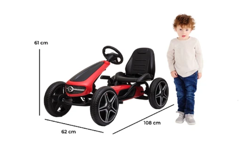 GO KART MERCEDES BENZ ROJO-4