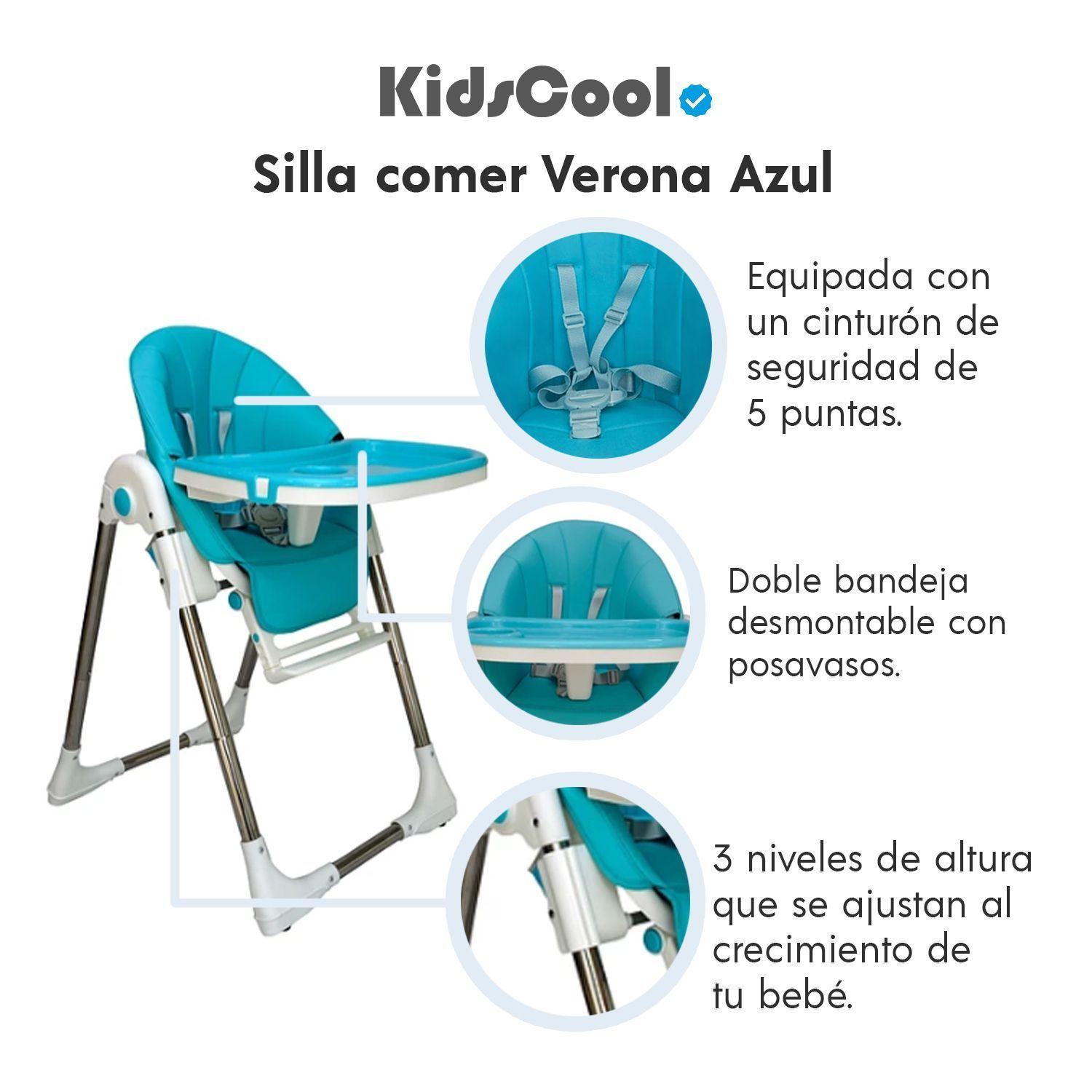 Silla De Comer Verona Azul            -5
