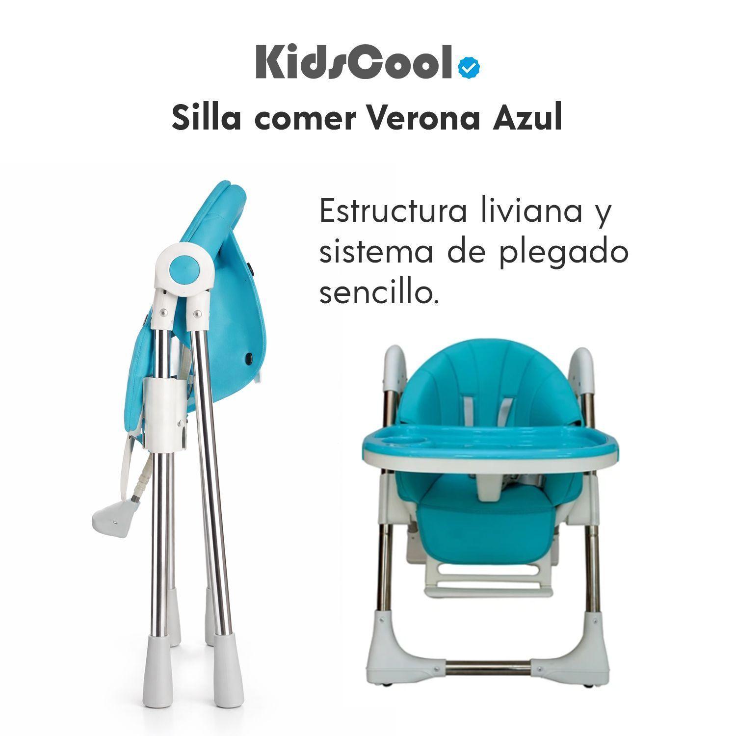 Silla De Comer Verona Azul            -6