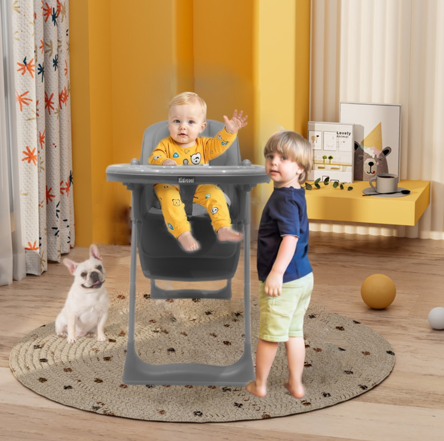 SILLA DE COMER PARIS 5 EN 1 GRIS-5
