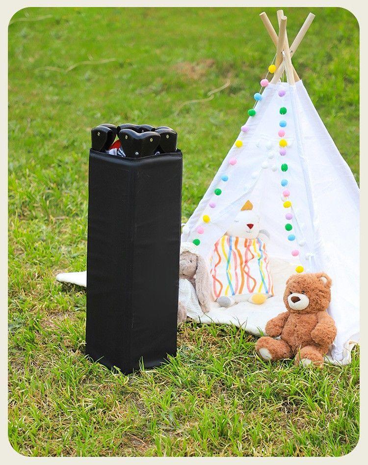 Cuna Corral Bebé Plegable y Portátil Kidscool Diseño Minimalista Negro-4