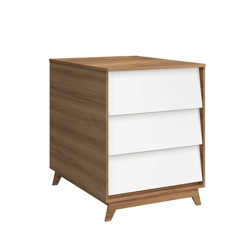 CUNA 3 EN 1 CON COMODA NOAH PRINCE BLANCO- CARAMELO-2