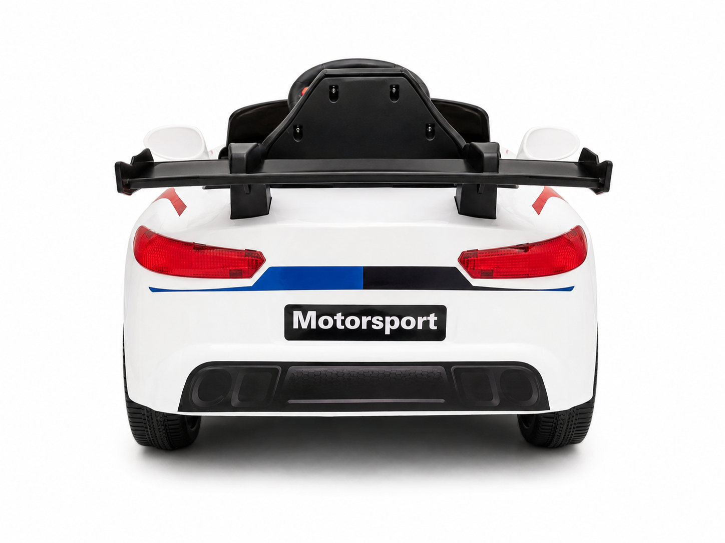 Auto Eléctrico Infantil Kidscool Deportivo Racer Blanco 12V Con Control Remoto-3