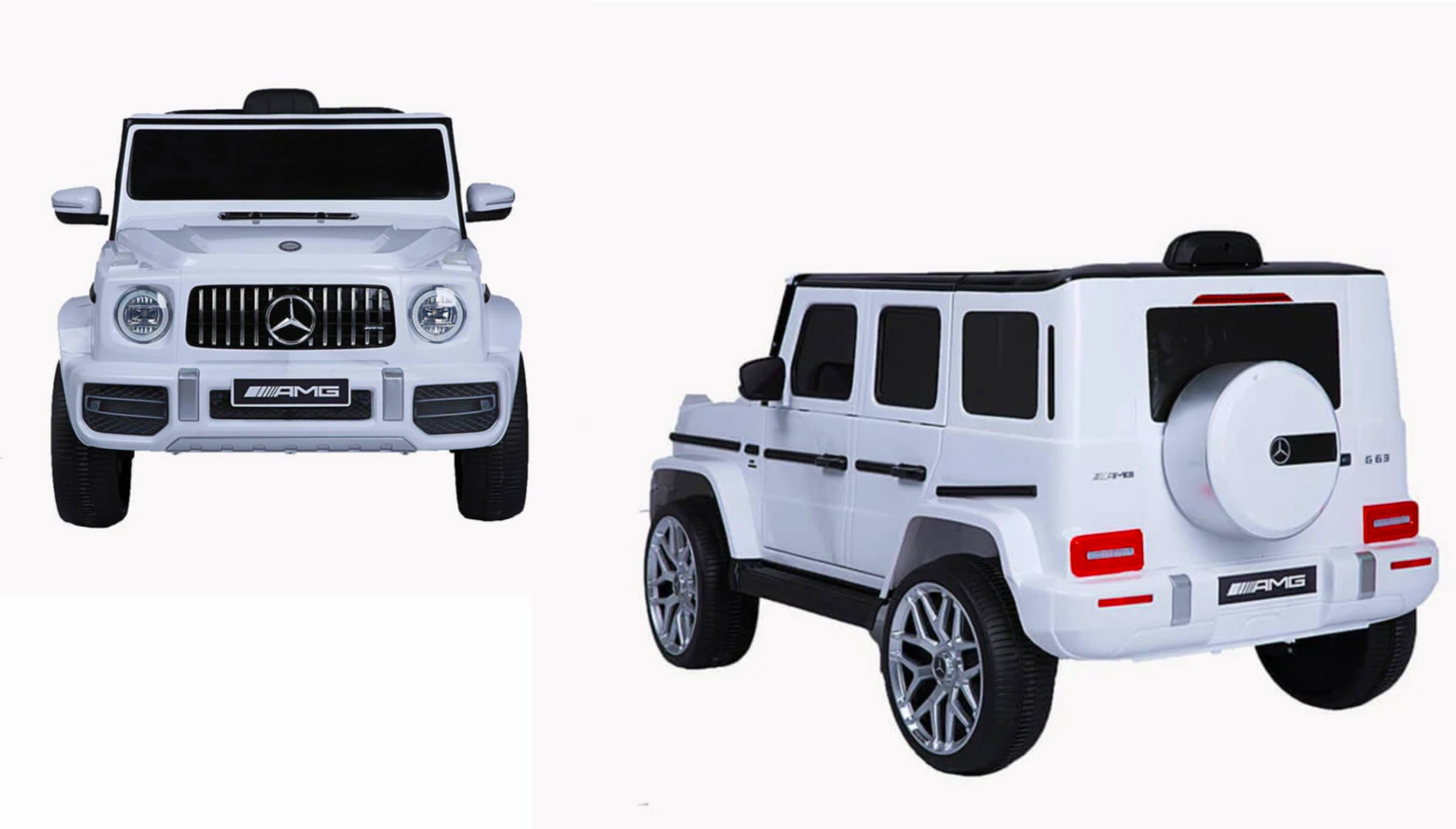 AUTO A BATERIA JEEP MERCEDES G63 BLANCO-2