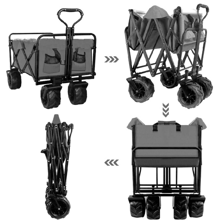 BEACH WAGON PLEGABLE GRIS                     -4