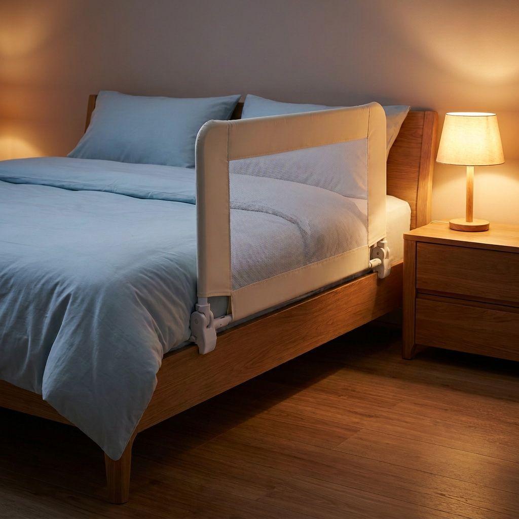 Baranda De Cama Protección Niños 1.1M Abatible Kidscool -4