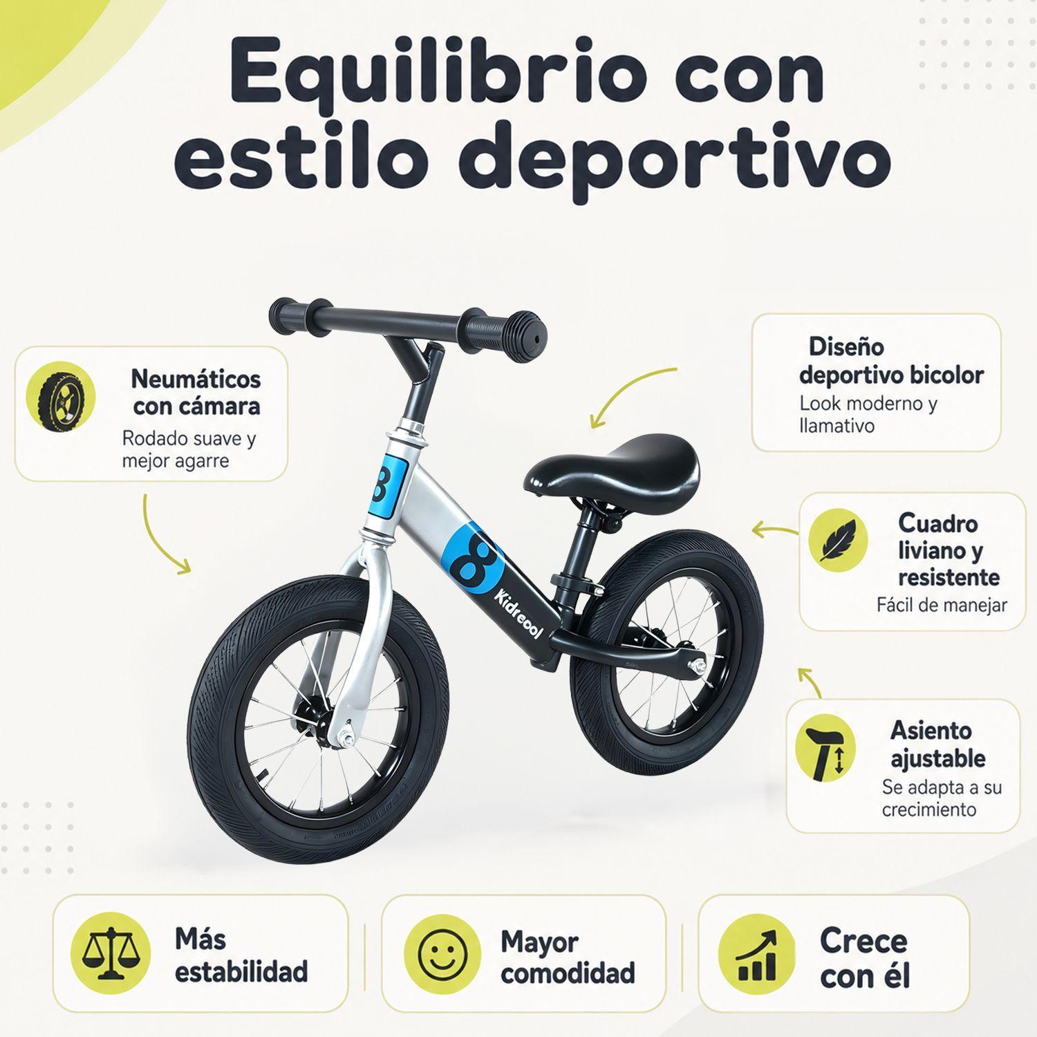  Bicicleta Infantil De Equilibrio Premium Kidscool -3