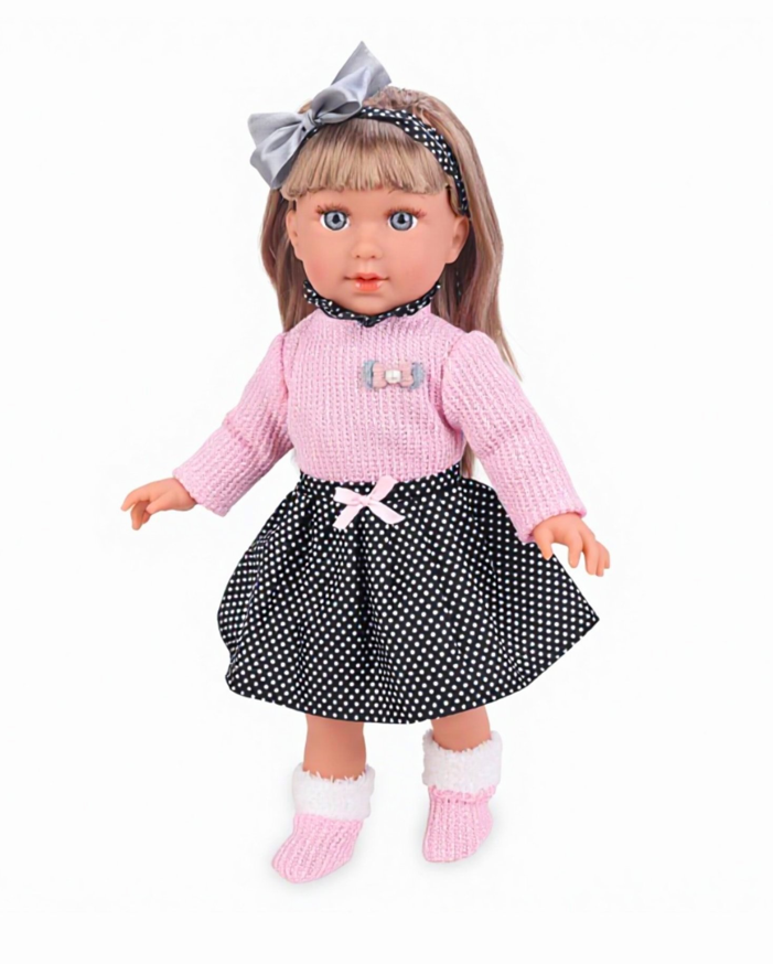 Muñeca De Apego Sofy 40cm Suave Rosada-0