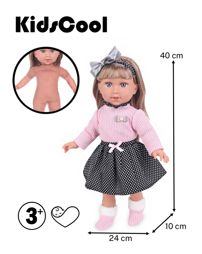 Muñeca De Apego Sofy 40cm Suave Rosada-4
