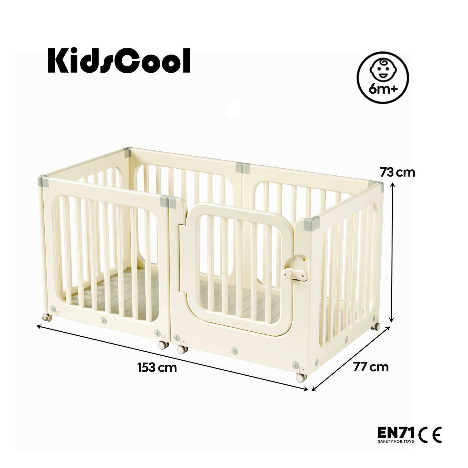 Corral De Juegos Móvil Para Bebés Kidscool Estilo Nórdico-6