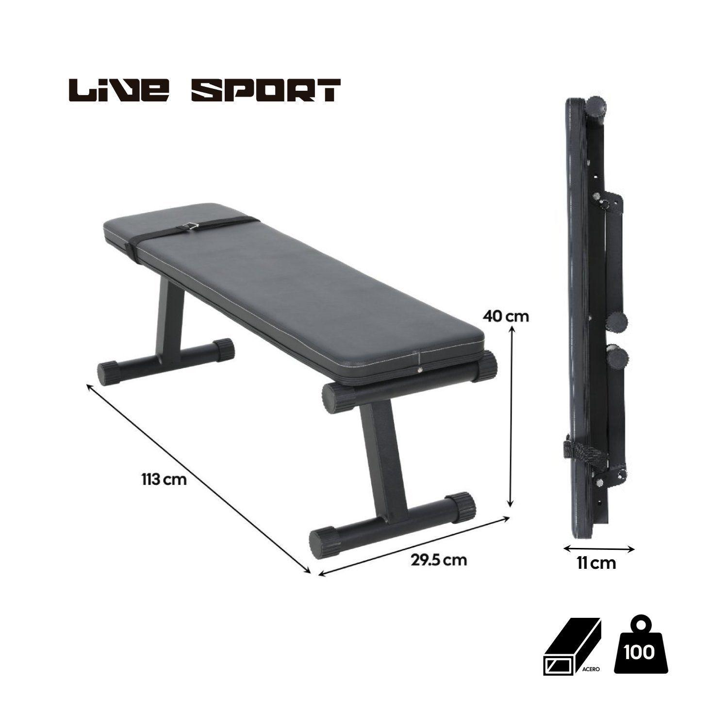 Banca Abdominal Plegable Live Sport -5