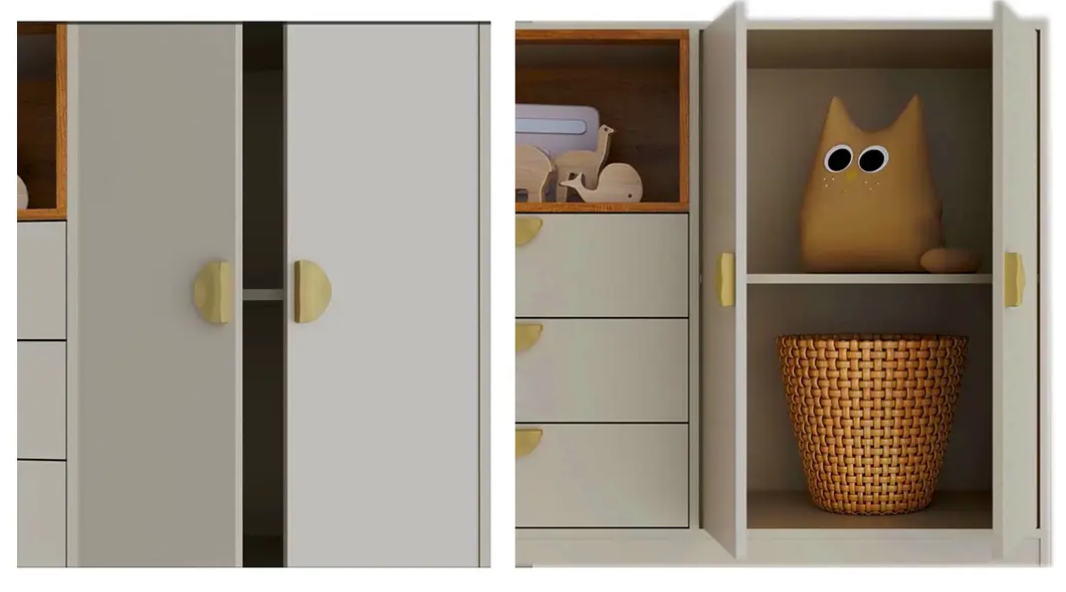 Cómoda Cariño 2 Puertas Y 3 Cajones Arena -3