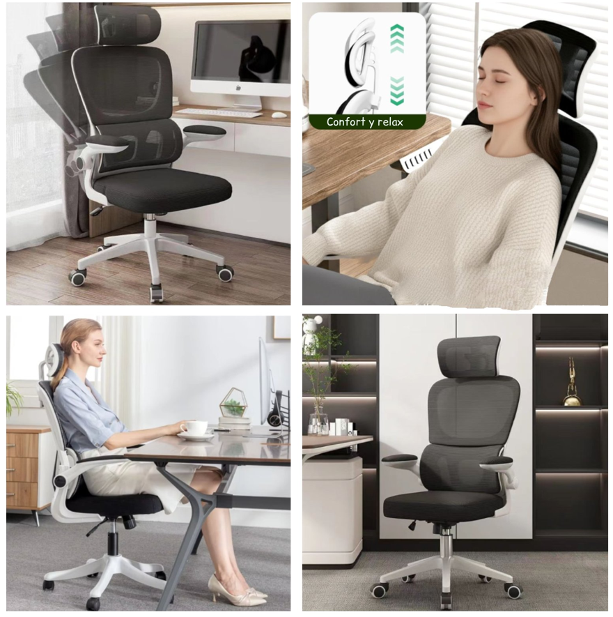 Silla De Escritorio Ergonómica PRO Negro-4