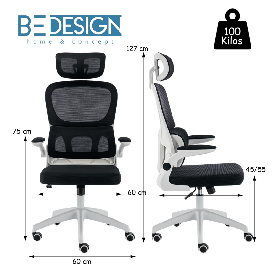 Silla De Escritorio Ergonómica PRO Negro-5
