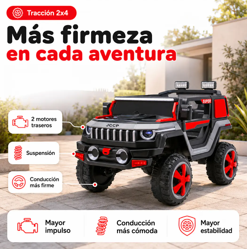 Auto A Batería Todoterreno Gris 12V Kidscool Bluetooth Control Remoto   -2