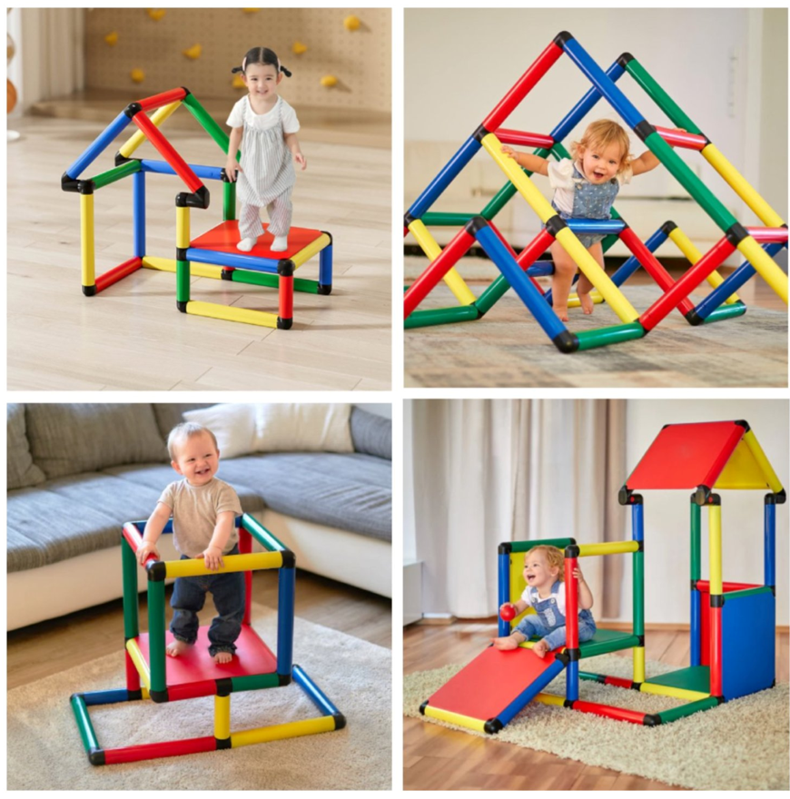 Gimnasio Para Niños Montessori 5 en 1 Multicolor -2