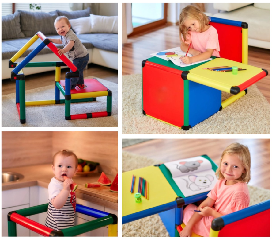 Gimnasio Para Niños Montessori 5 en 1 Multicolor -4