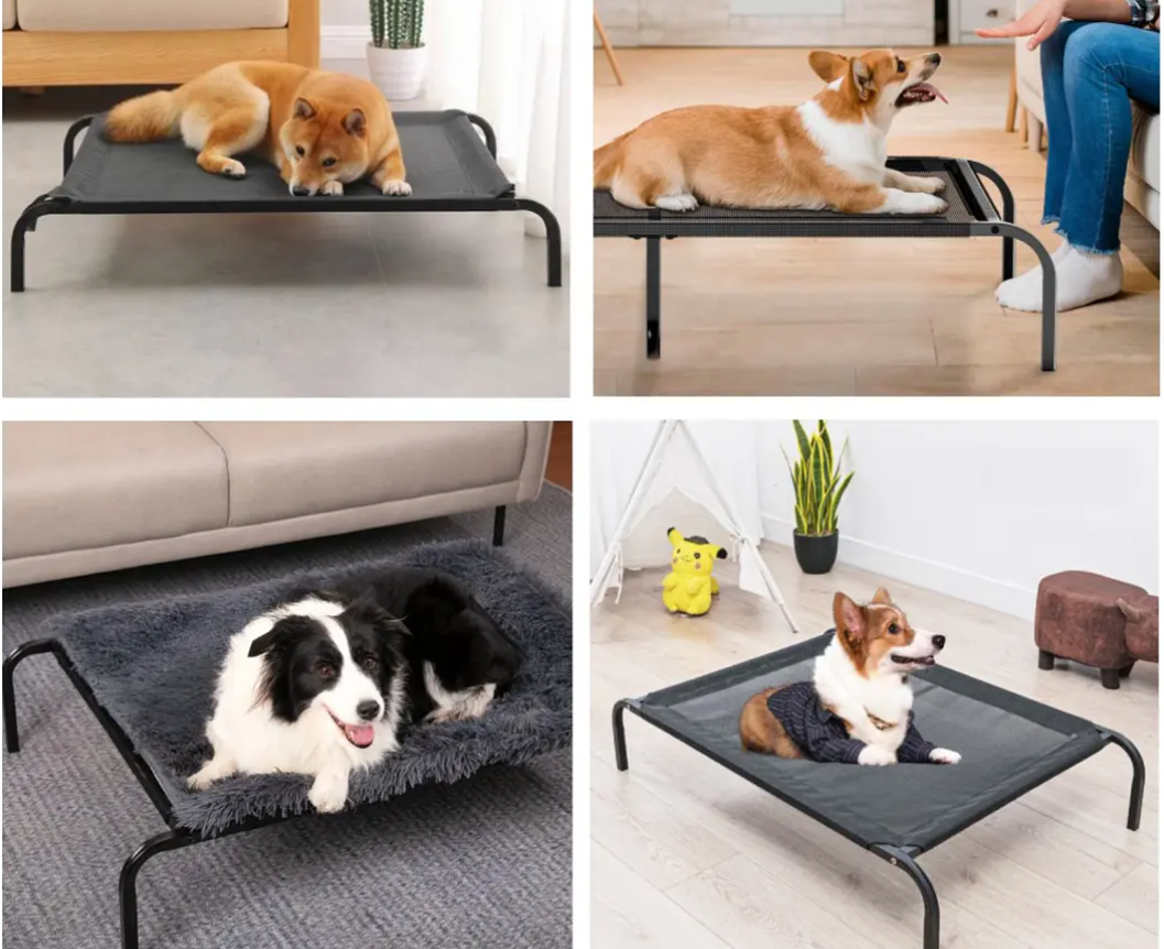 Cama Elevada Perros Talla M 92X60 cm Soporta 30kg-3