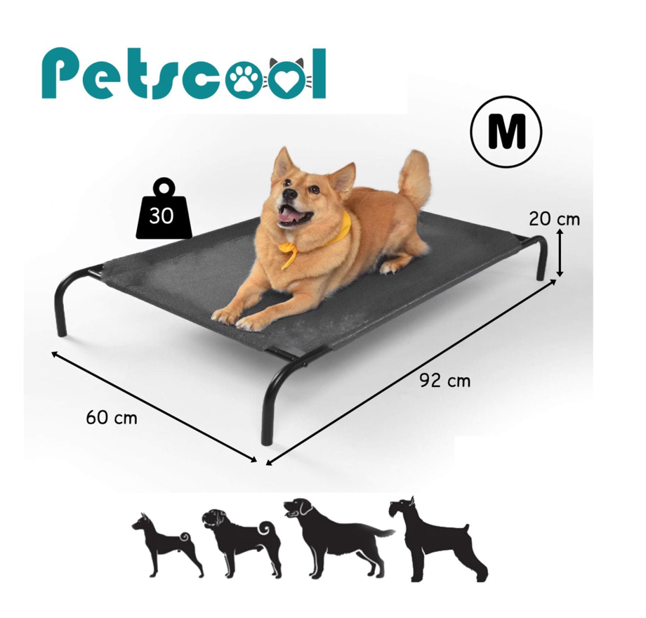 Cama Elevada Perros Talla M 92X60 cm Soporta 30kg-6