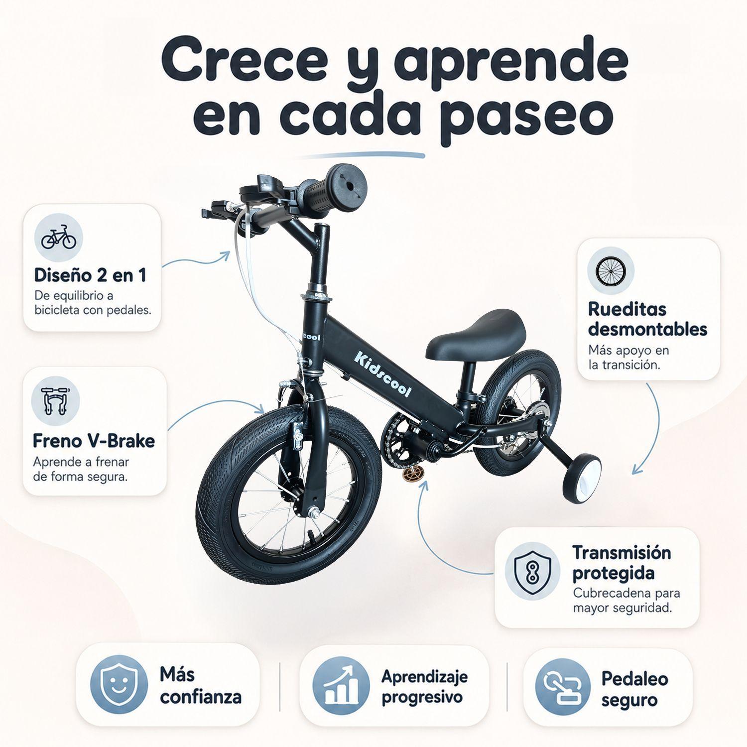  Bicicleta Evolutiva Infantil 2 En 1 Kidscool-2