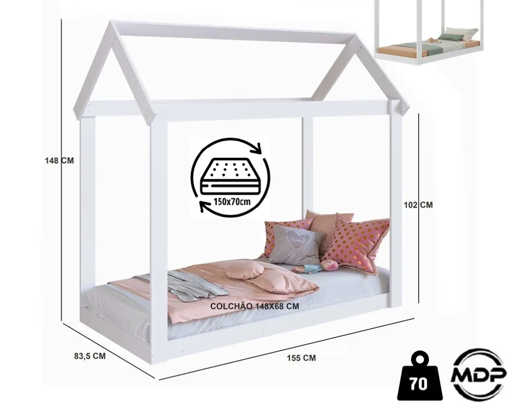 CAMA CASITA MONTESSORI CARIÑO BLANCA-2