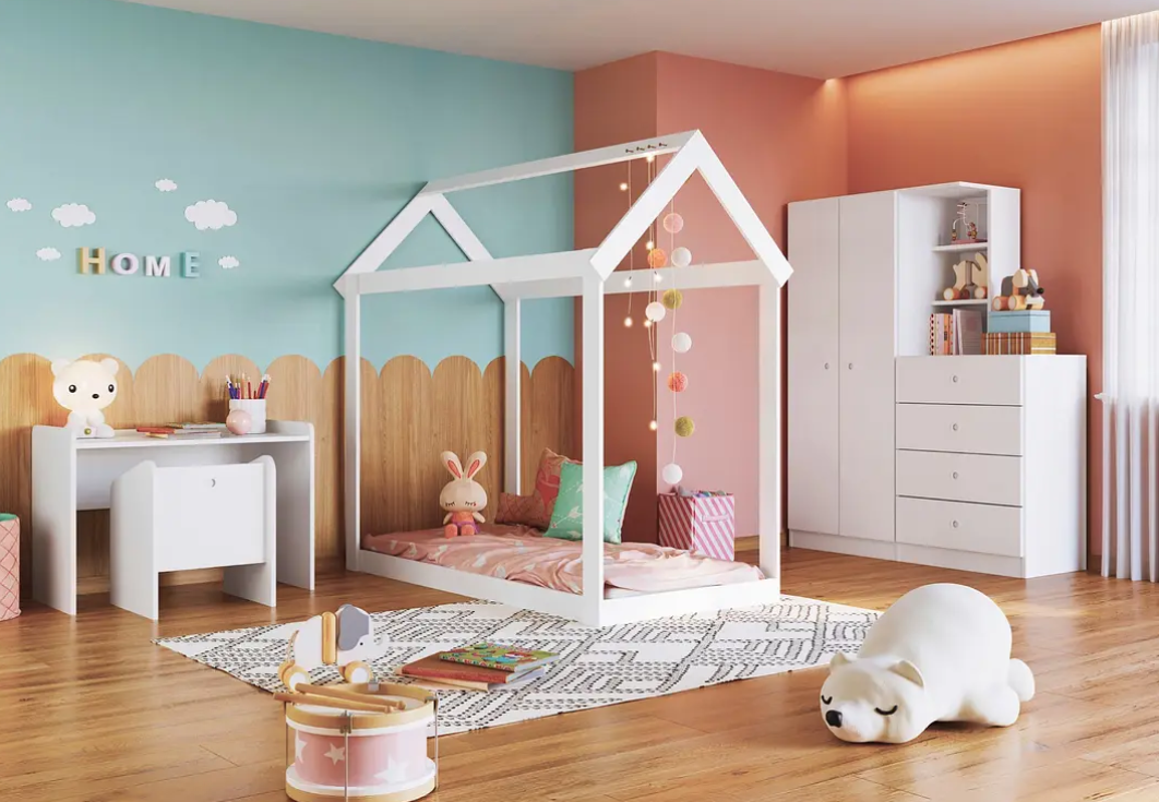 CAMA CASITA MONTESSORI CARIÑO BLANCA-3