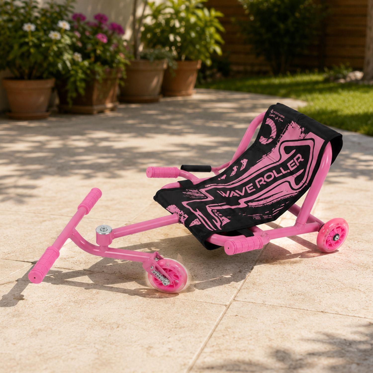 Easy Roller Con Luces Kidscool Rosado Wave Roller-4