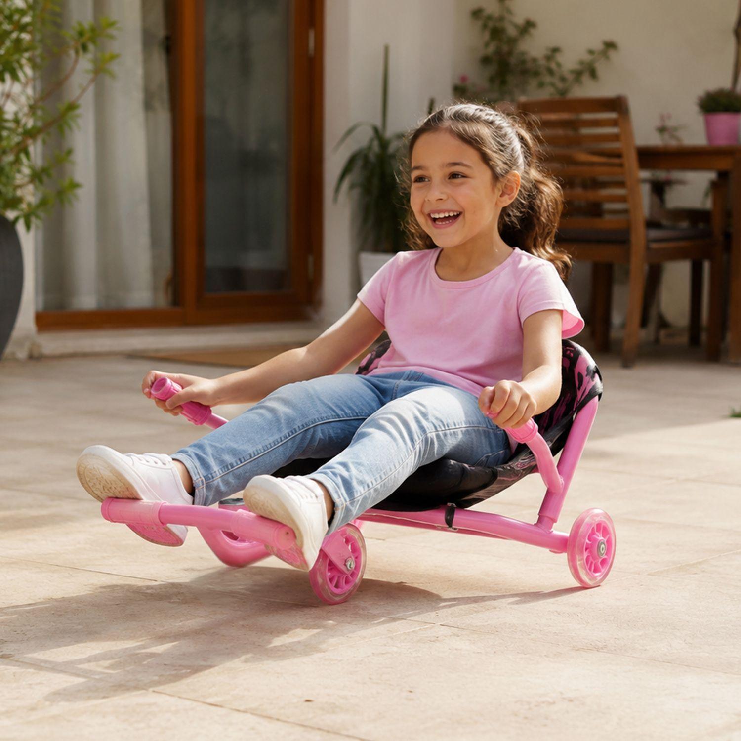 Easy Roller Con Luces Kidscool Rosado Wave Roller-5
