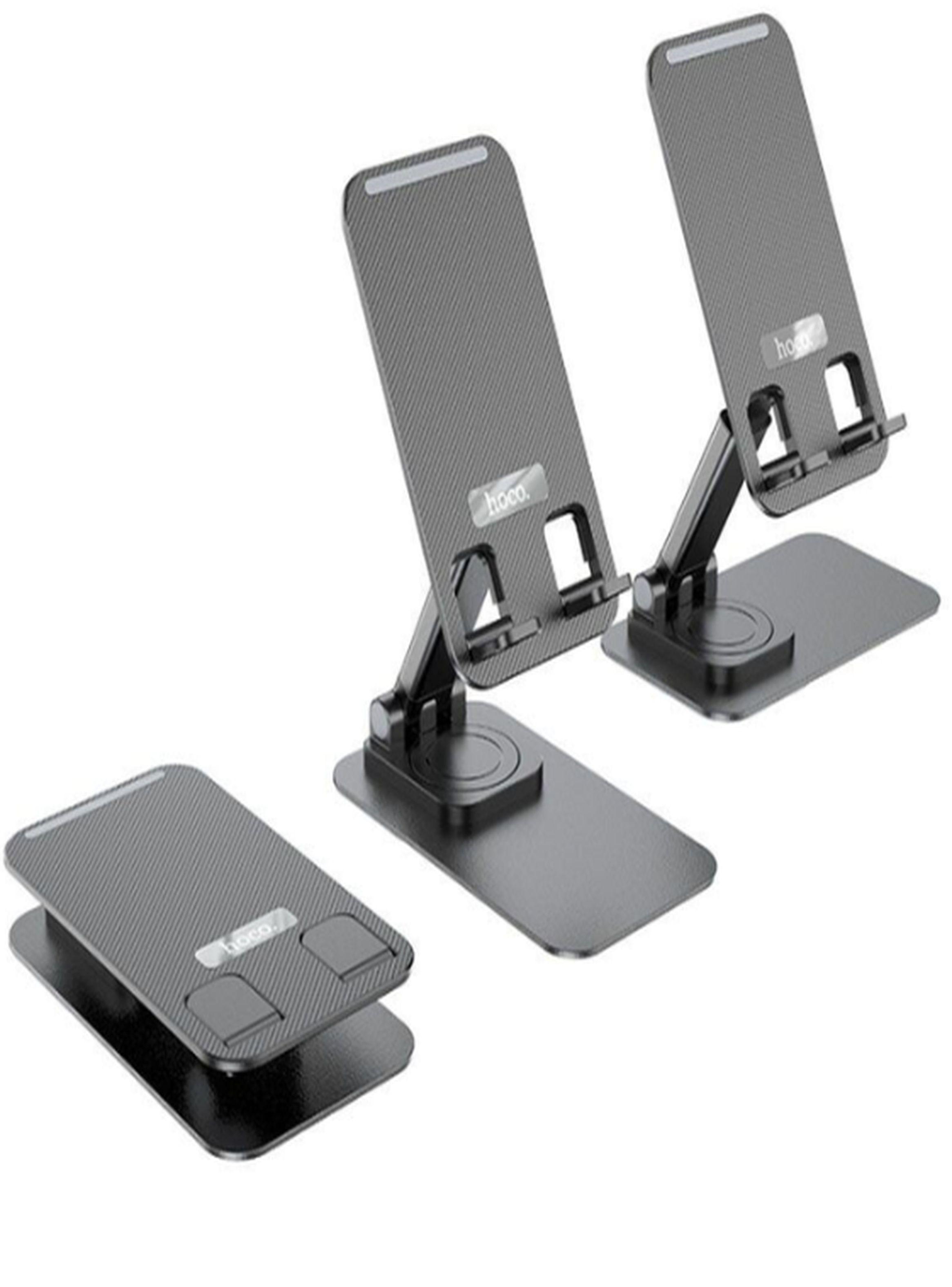 Soporte Escritorio Plegable Giratorio para Celular Hoco PH50 Negro-2