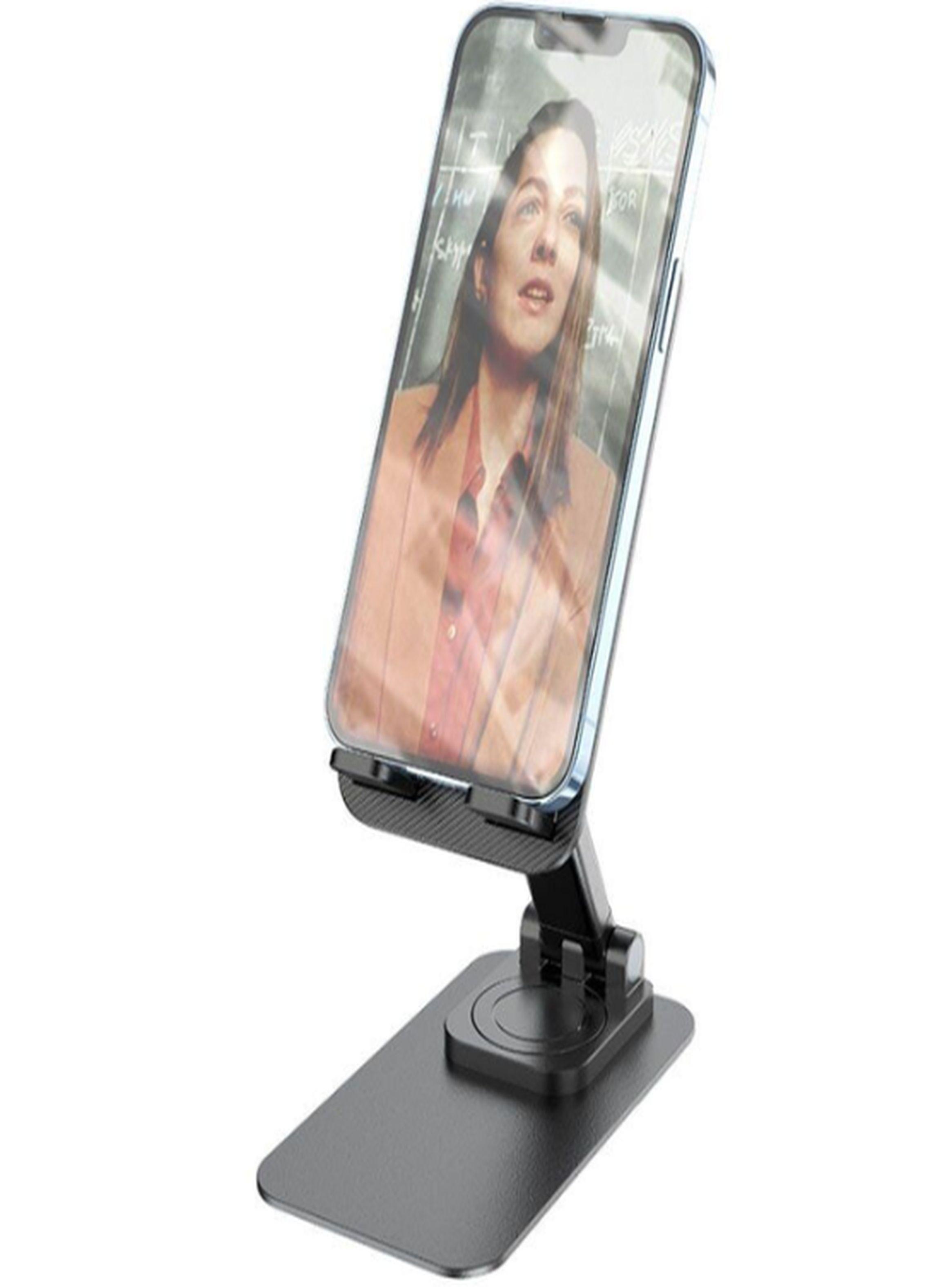 Soporte Escritorio Plegable Giratorio para Celular Hoco PH50 Negro-3