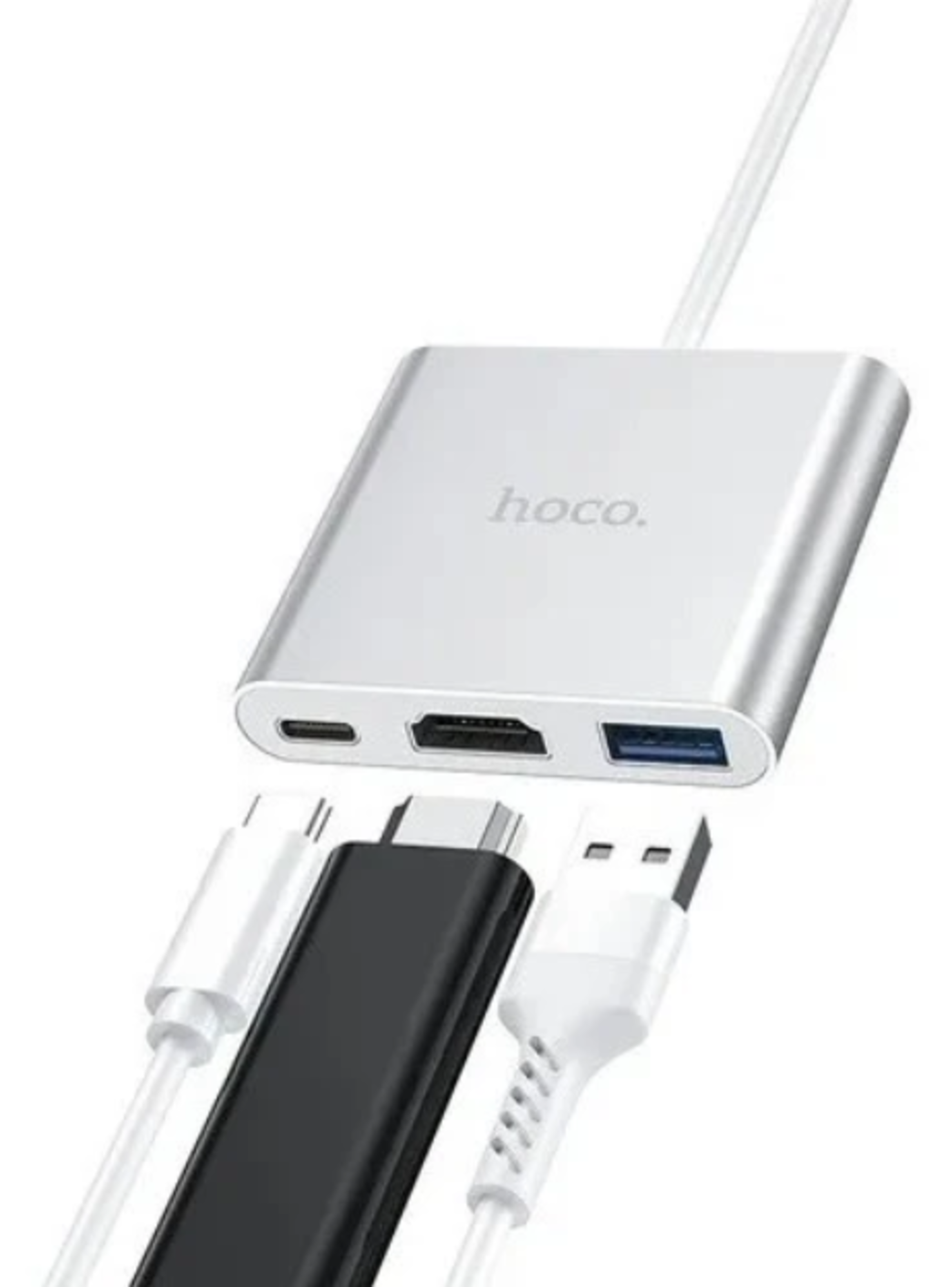 Adaptador Hub Usb C A Hdmi Usb C Usb 3 0 Hoco HB14-1