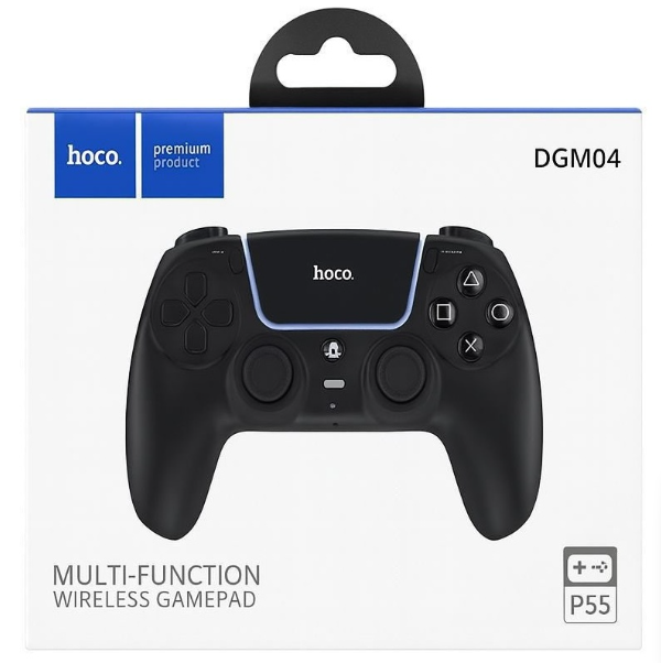 Control Inalámbrico para PS5 PS4 y PC Negro Hoco DGM04-1