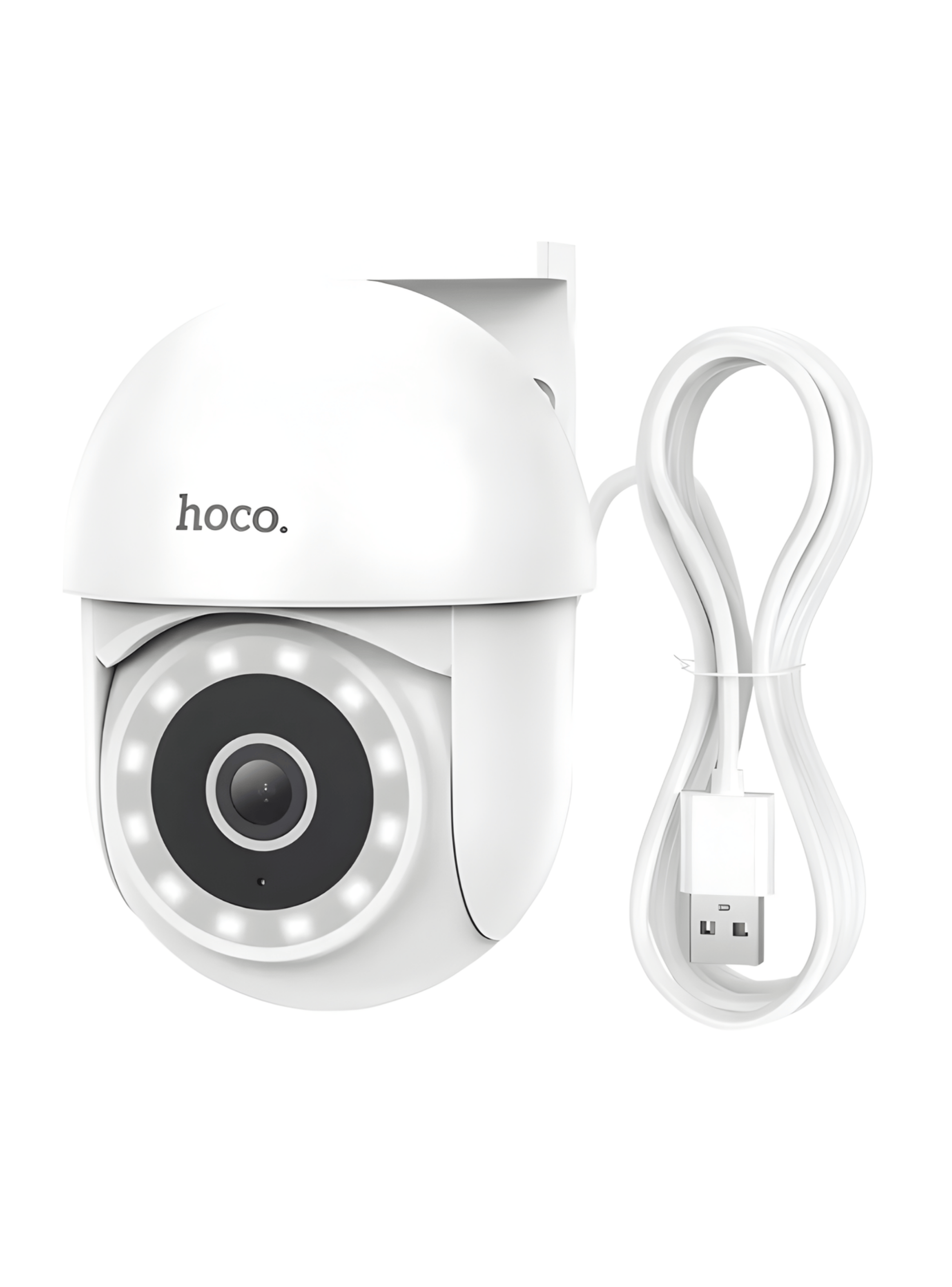Camara Vigilancia PTZ HD para Exterior Hoco D2 Blanco-0
