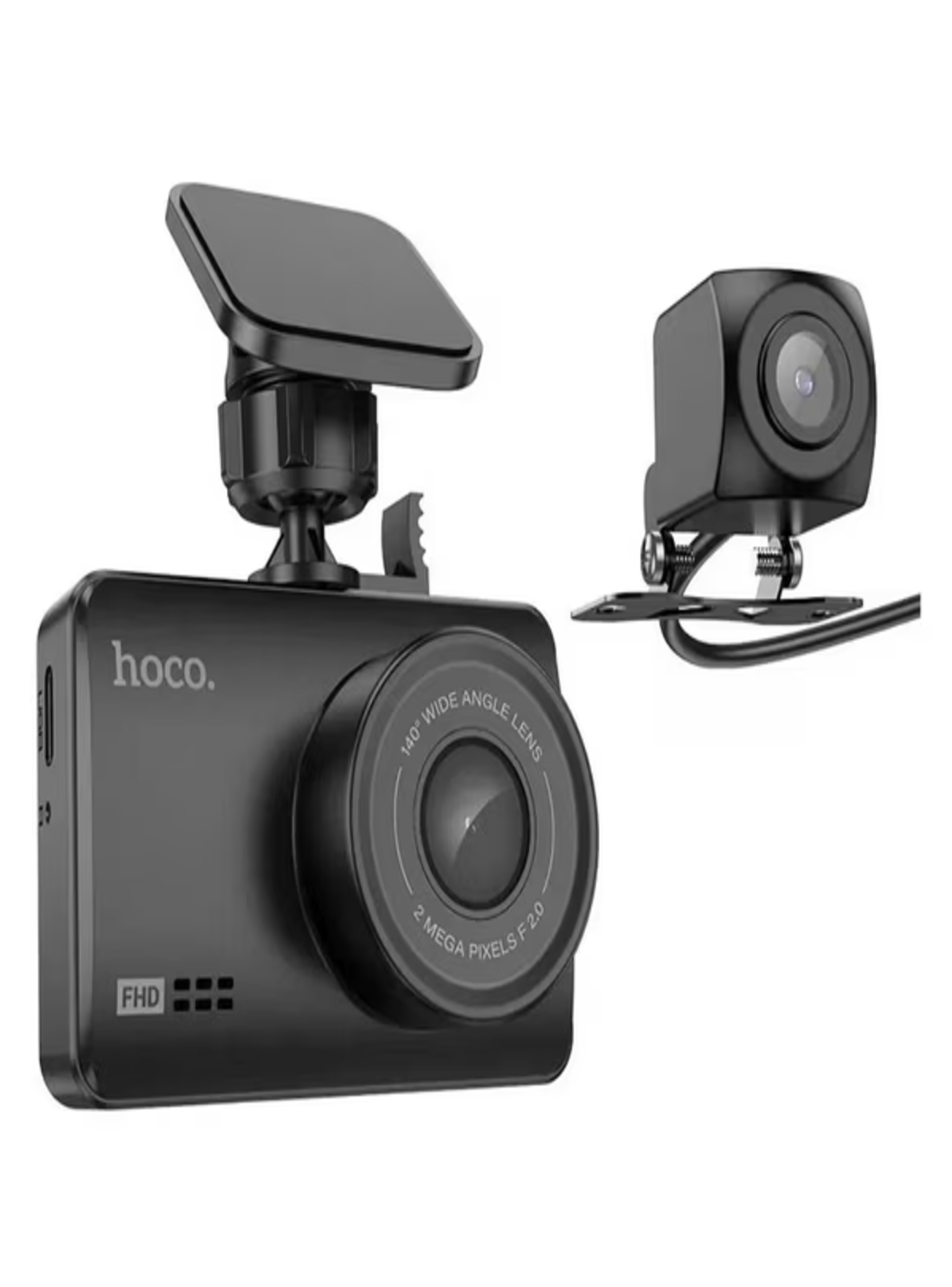 Camara De Auto Hoco Dv2 Wifi Dash Cam Full Hd 1080p Negro-0