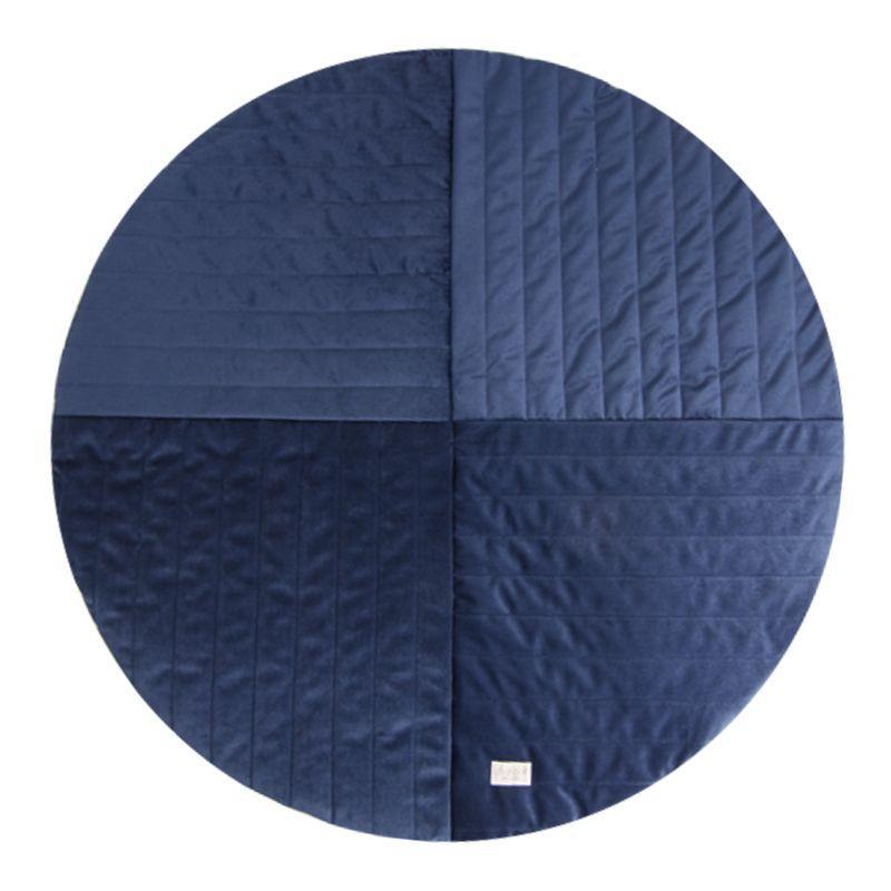 Alfombra de juego circular eco-terciopelo -0