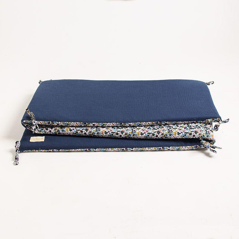 Protector de cuna muselina en algodón orgánico -0