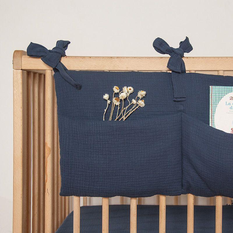 Organizador de cuna muselina algódon orgánico -2