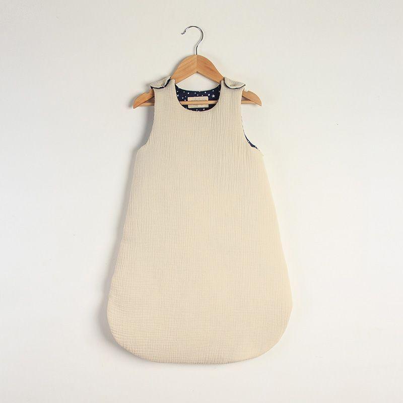 Saco de dormir bebé muselina algodón orgánico 0-6 meses-0