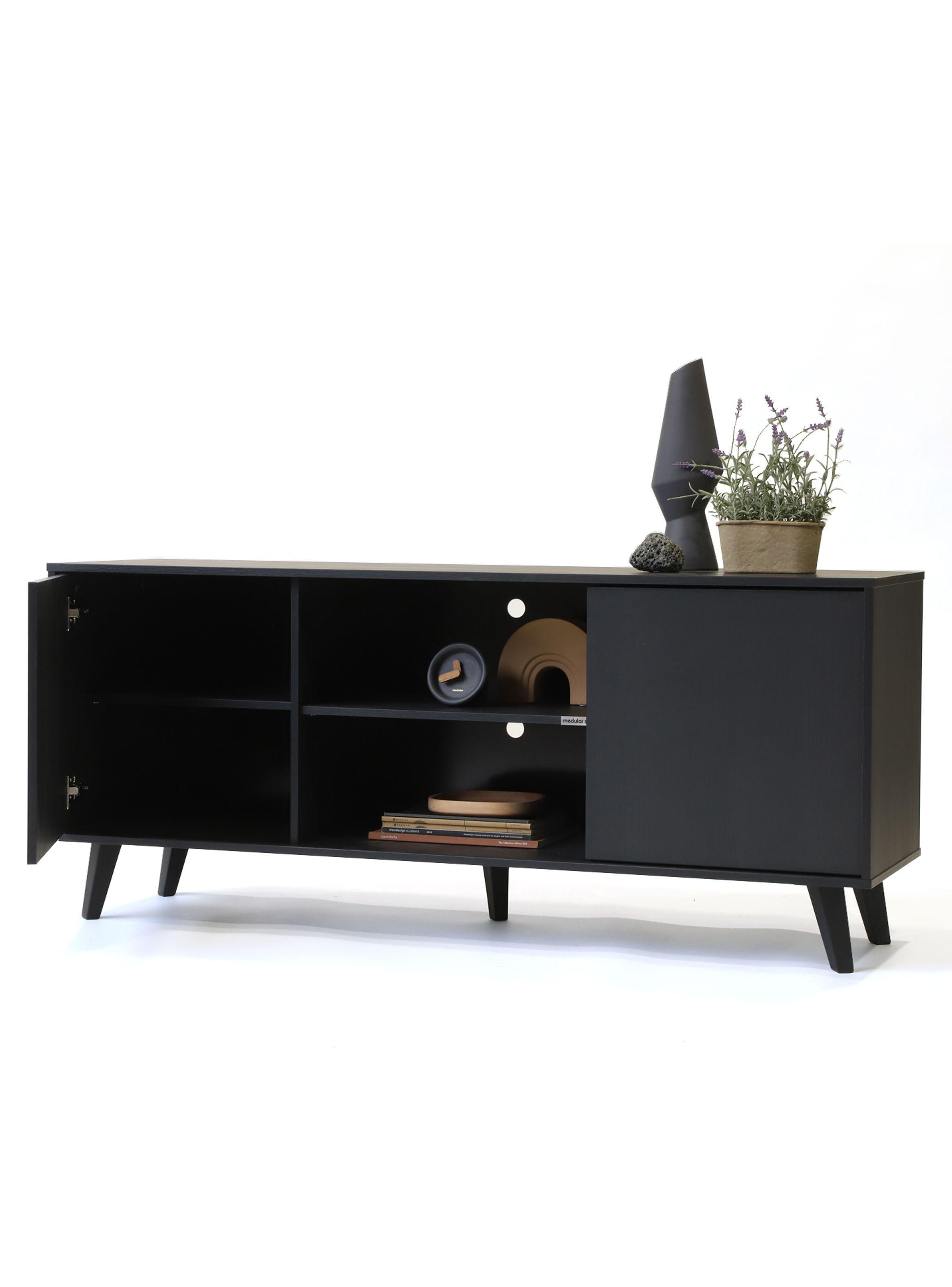Rack tv Atacama alto black-4