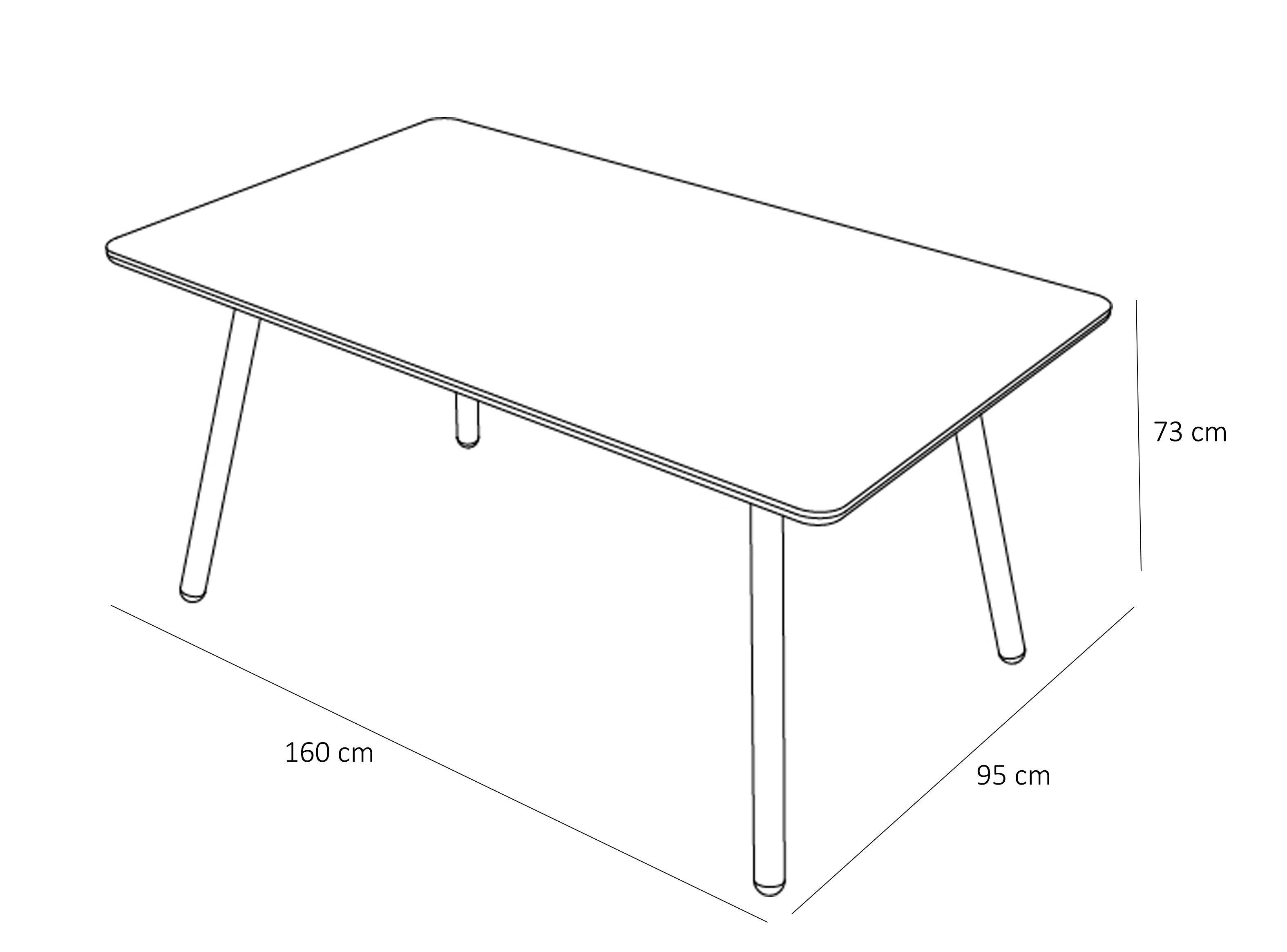 Mesa de comedor 6p Aula nogal-3