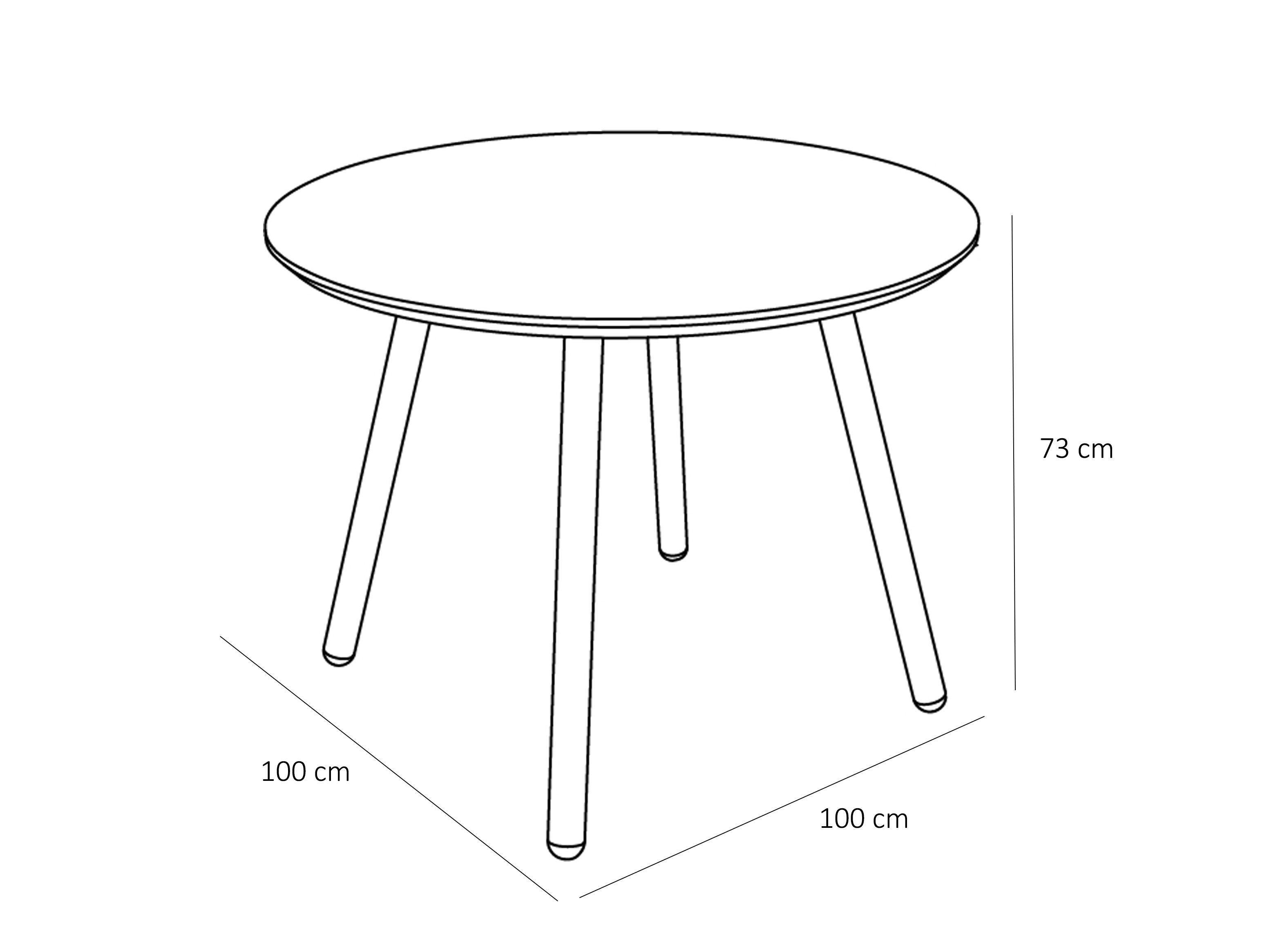 Mesa de comedor 4p Aula nogal-4