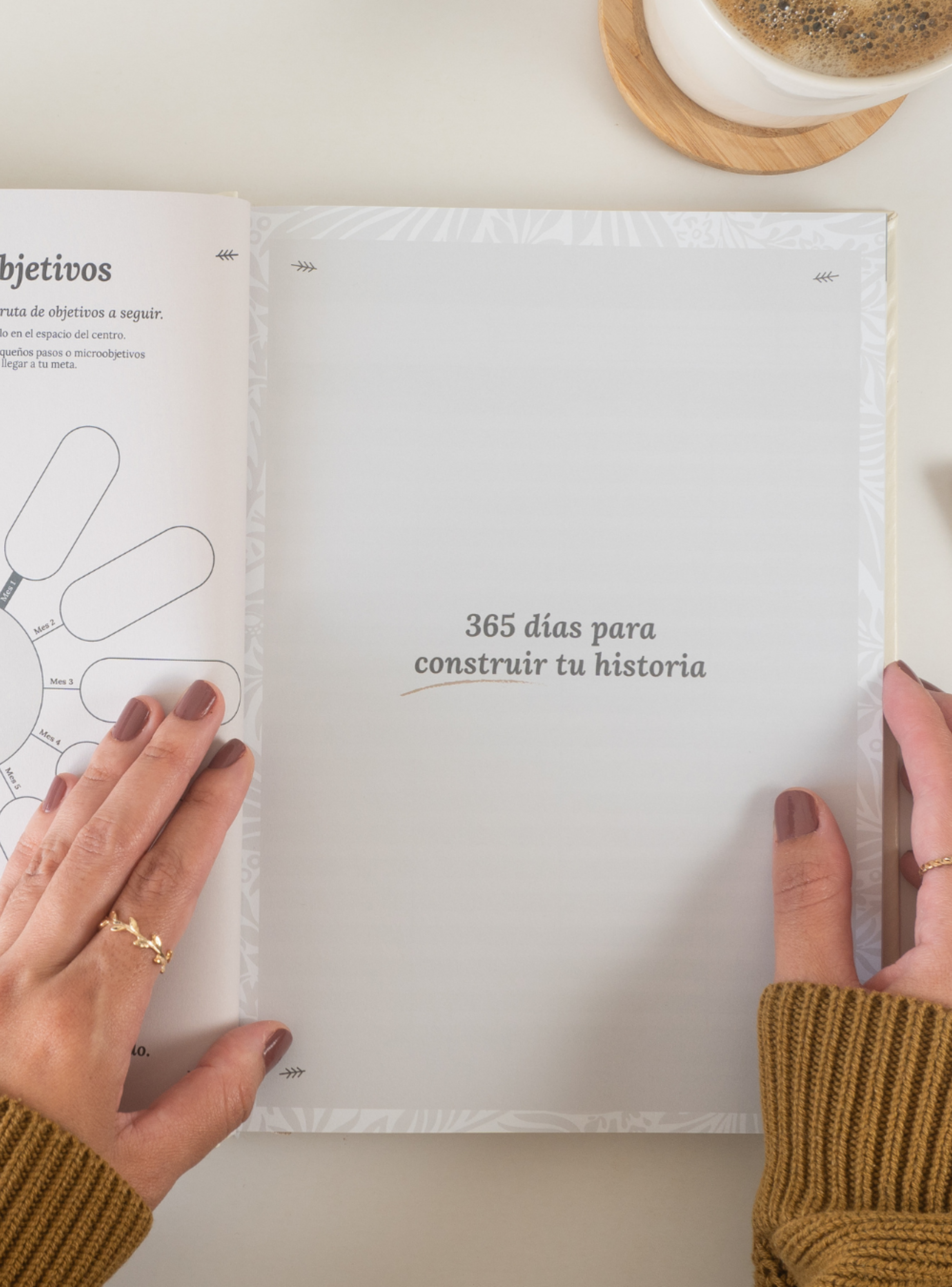 Diario y Planificador Semanal Agenda Sin Fecha Dura un Año-4
