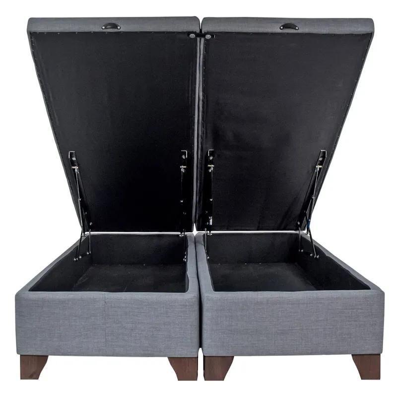 BASE DE CAMA BAUL 2 PLAZAS GRIS CLARO-0
