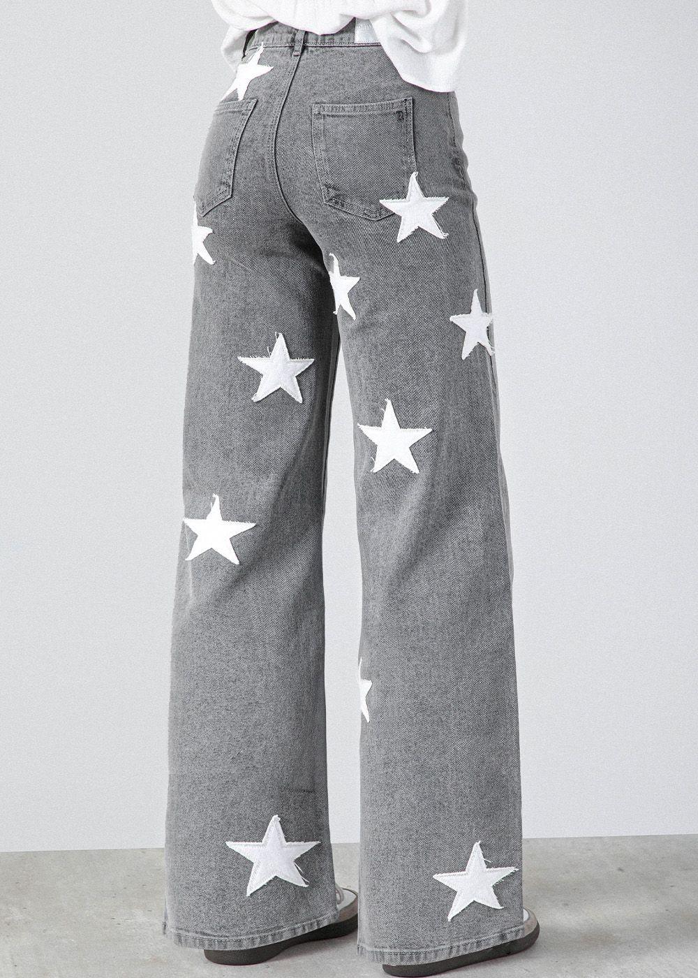 Pantalón Multi Estrellas Gris Mujer Raindoor-1