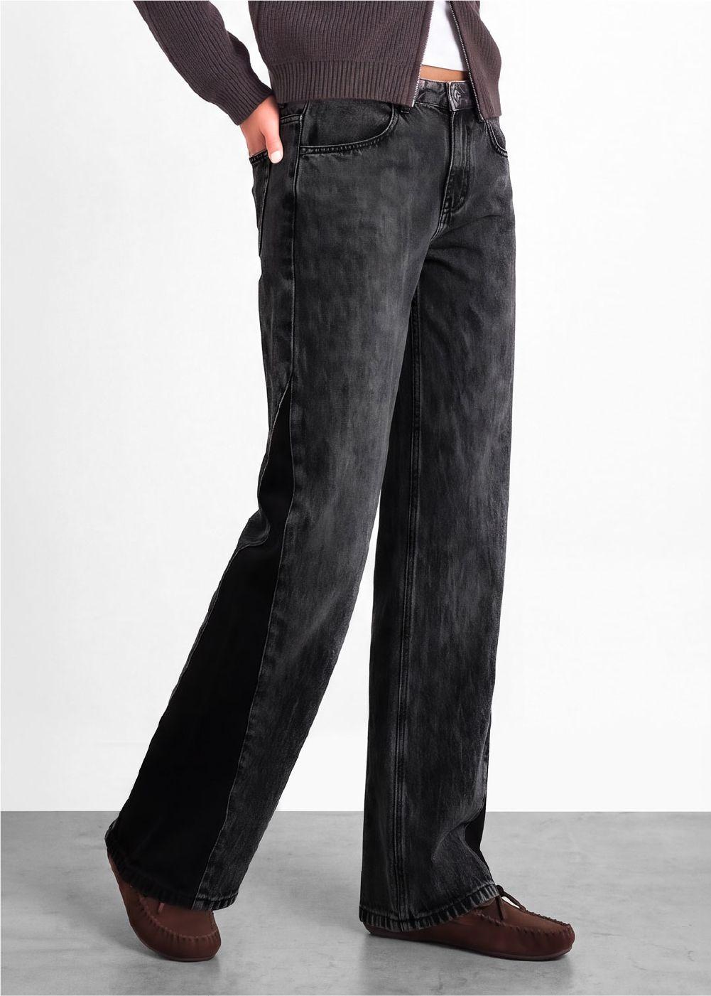 Pantalon Bicolor Gris Mujer Raindoor-1