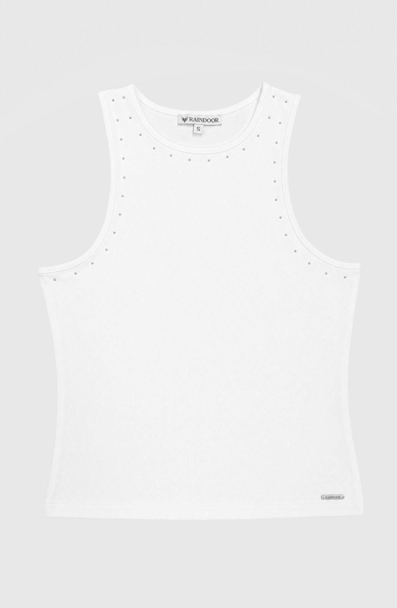 Polera Tank Tachas Blanco Mujer Raindoor-5