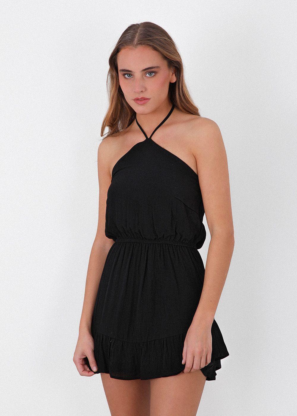 Enterito Halter Negro Mujer Raindoor-0